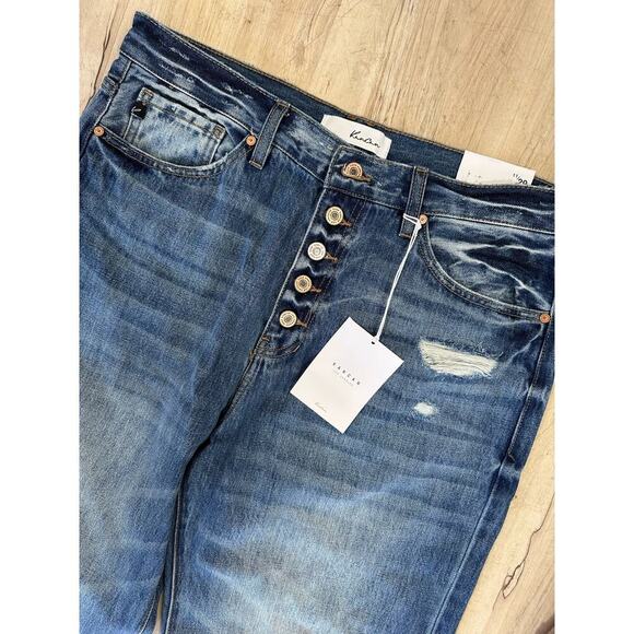 NWT Kancan 90s flare wide leg rigid denim jeans - Picture 5 of 9